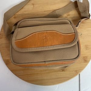 Vintage McGregor Canvas Leather Camera Bag Rare Matching Belt Carry Case